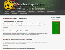 Tablet Screenshot of kunstrasen.sv-elz.de